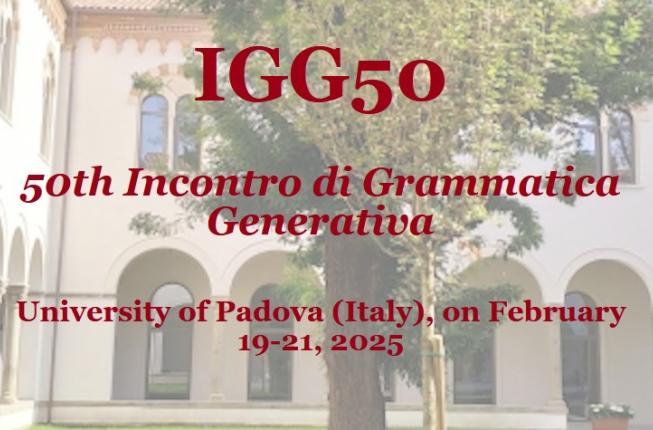 Collegamento a  IGG5050th Incontro di Grammatica Generativa