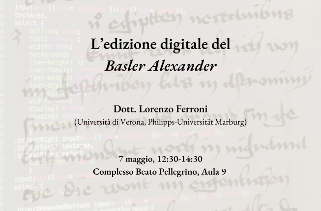 Collegamento a L'edizione digitale del Basler Alexander